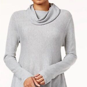 Rachel Roy Margaret Gray cowl neck long sleeve cotton Sweater, size XS relaxing
